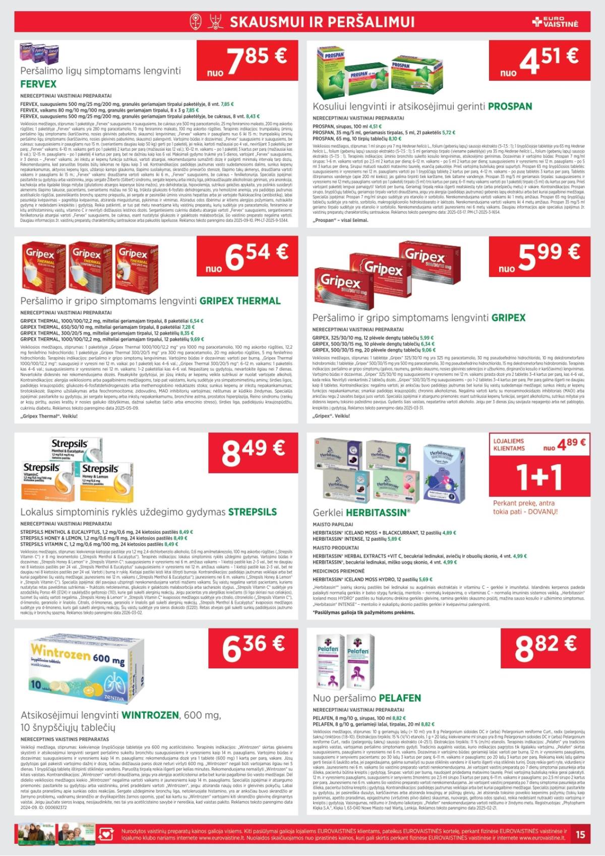 Eurovaistinė - Eurovaistinė akcijų leidinys | 2026-04-01 - 2026-04-30 15 puslapis