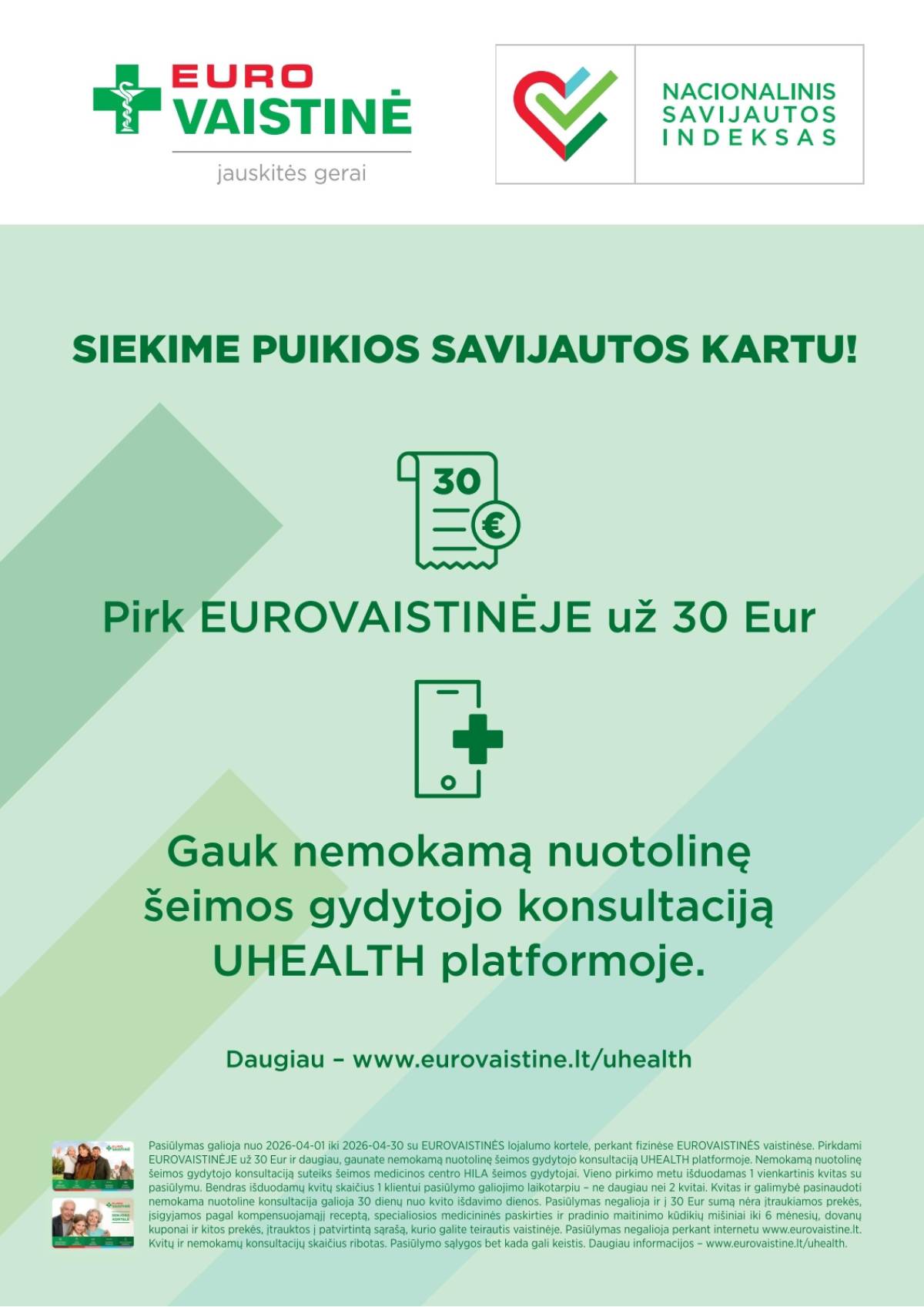 Eurovaistinė - Eurovaistinė akcijų leidinys | 2026-04-01 - 2026-04-30 2 puslapis