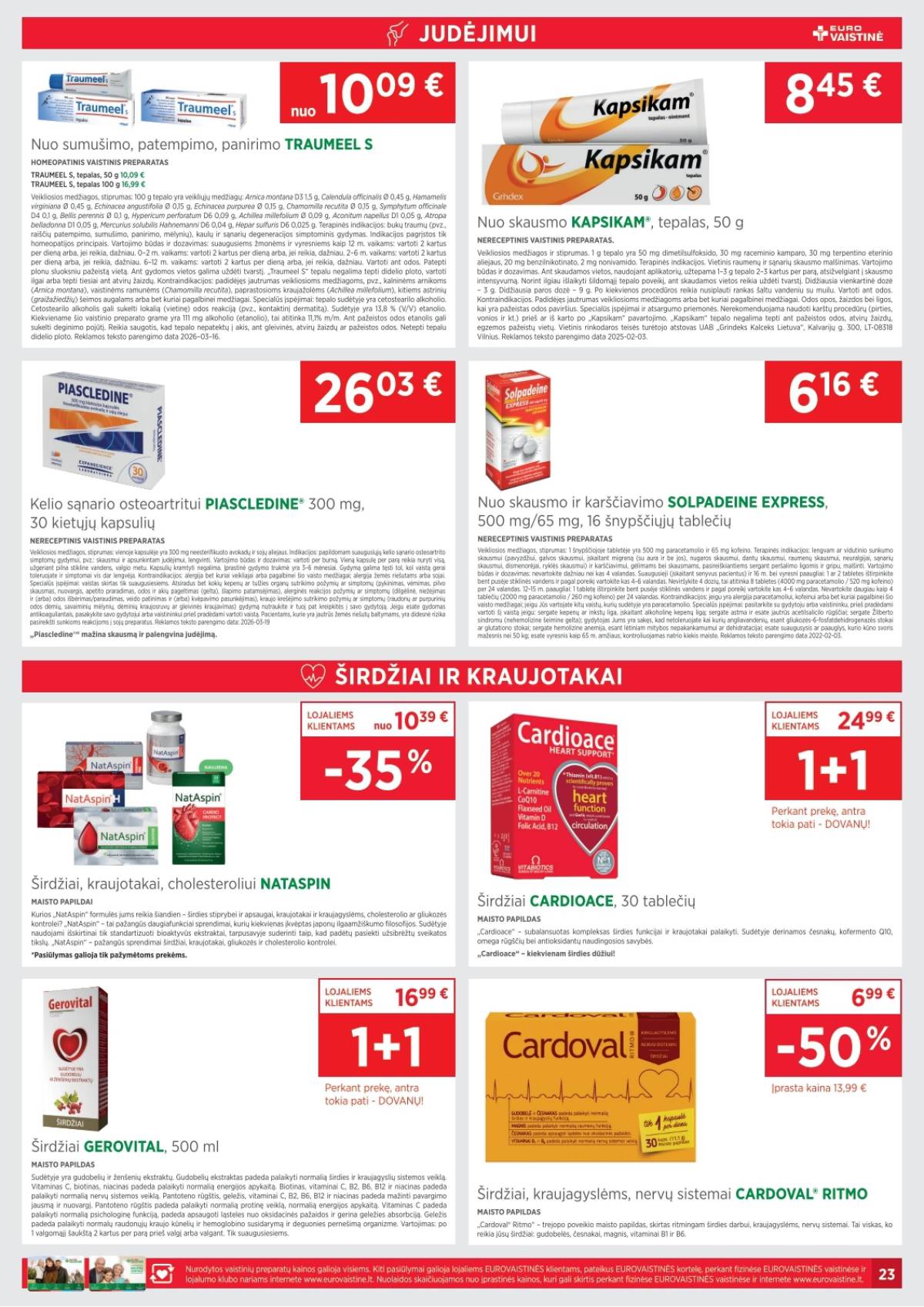 Eurovaistinė - Eurovaistinė akcijų leidinys | 2026-04-01 - 2026-04-30 23 puslapis