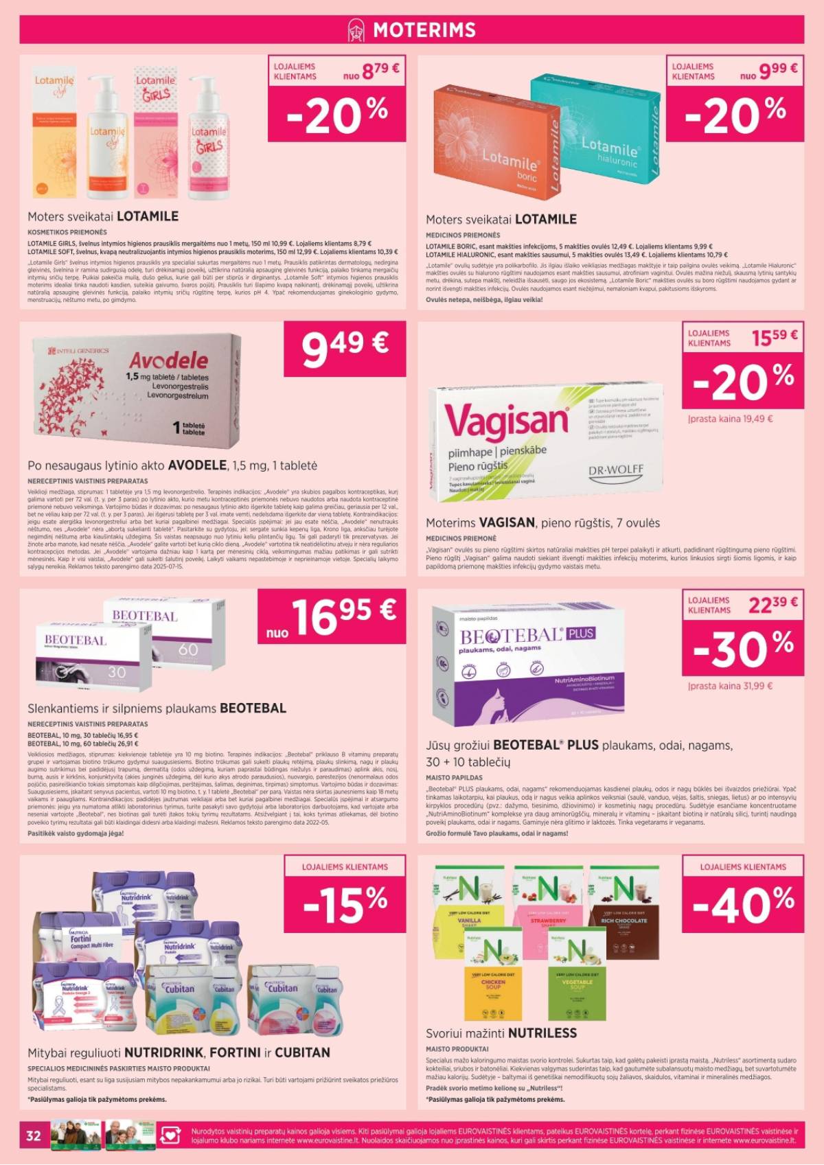 Eurovaistinė - Eurovaistinė akcijų leidinys | 2026-04-01 - 2026-04-30 32 puslapis