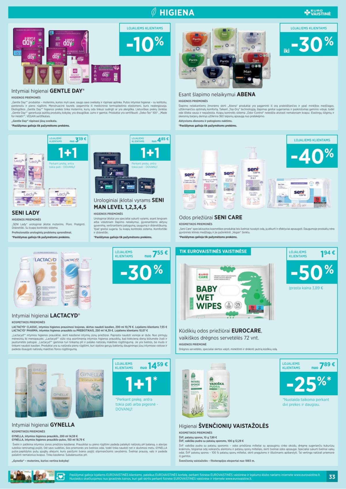 Eurovaistinė - Eurovaistinė akcijų leidinys | 2026-04-01 - 2026-04-30 33 puslapis