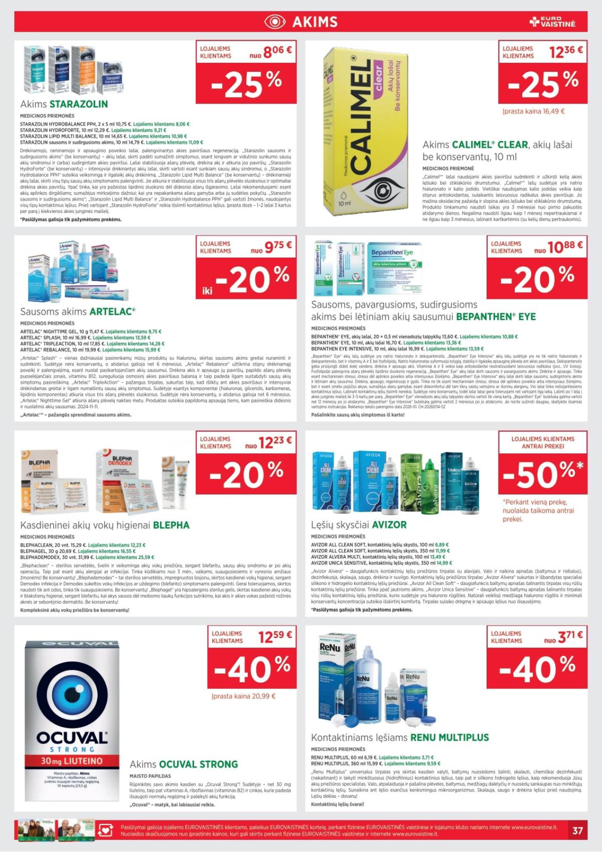 Eurovaistinė - Eurovaistinė akcijų leidinys | 2026-04-01 - 2026-04-30 37 puslapis