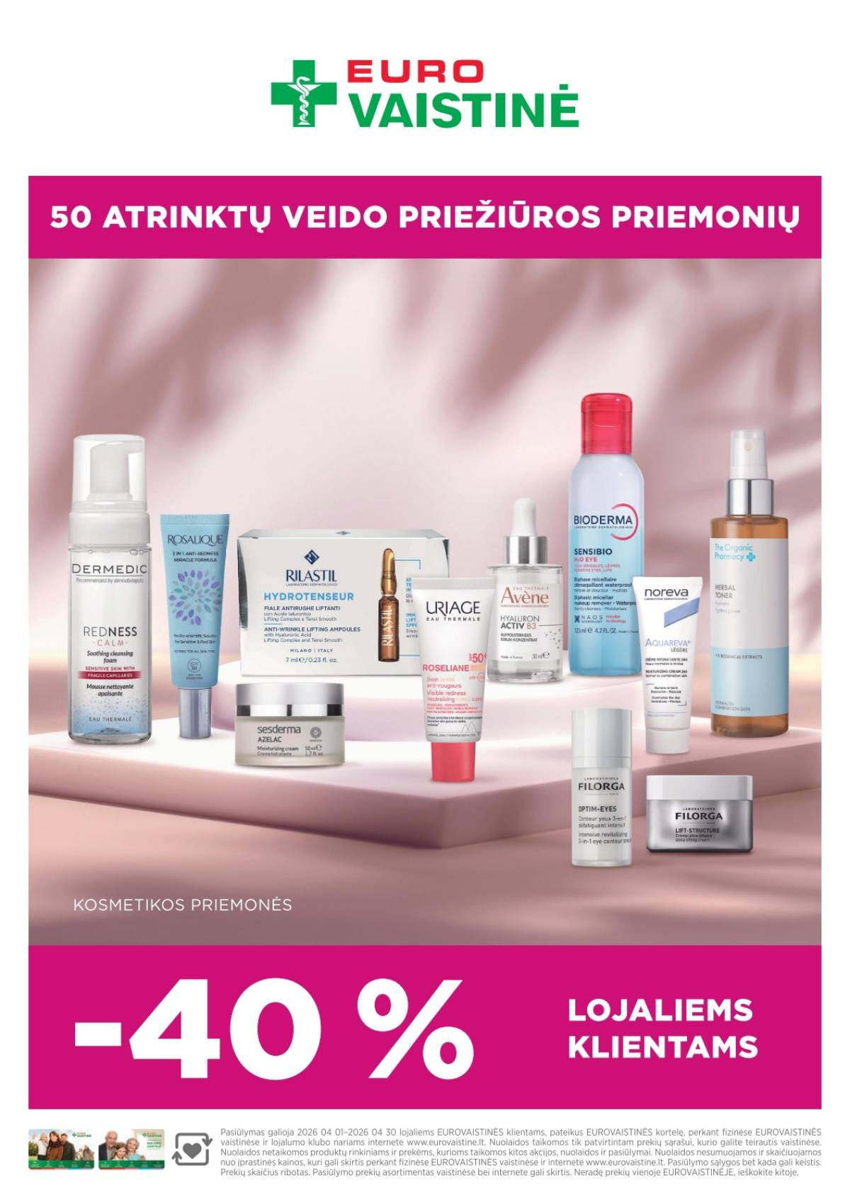 Eurovaistinė - Eurovaistinė akcijų leidinys | 2026-04-01 - 2026-04-30 40 puslapis