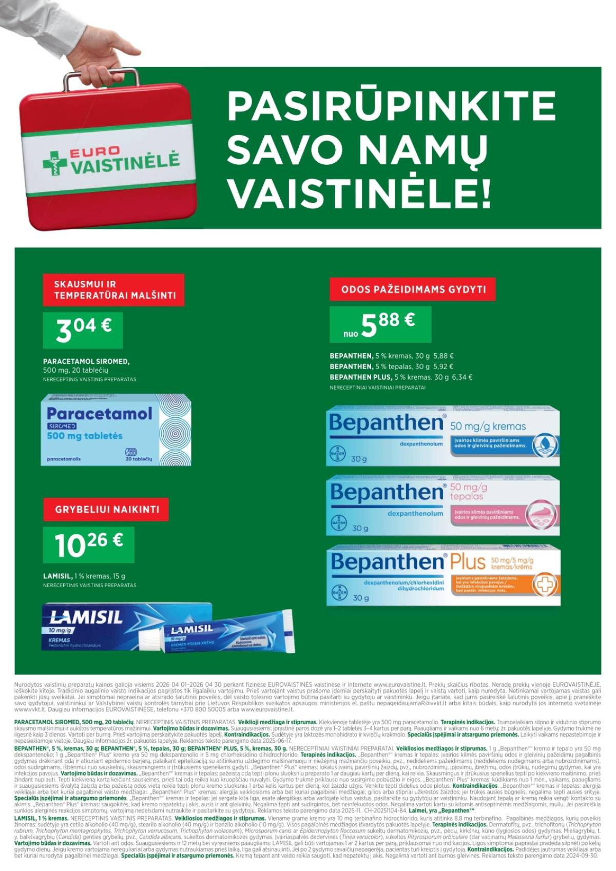 Eurovaistinė - Eurovaistinė akcijų leidinys | 2026-04-01 - 2026-04-30 8 puslapis