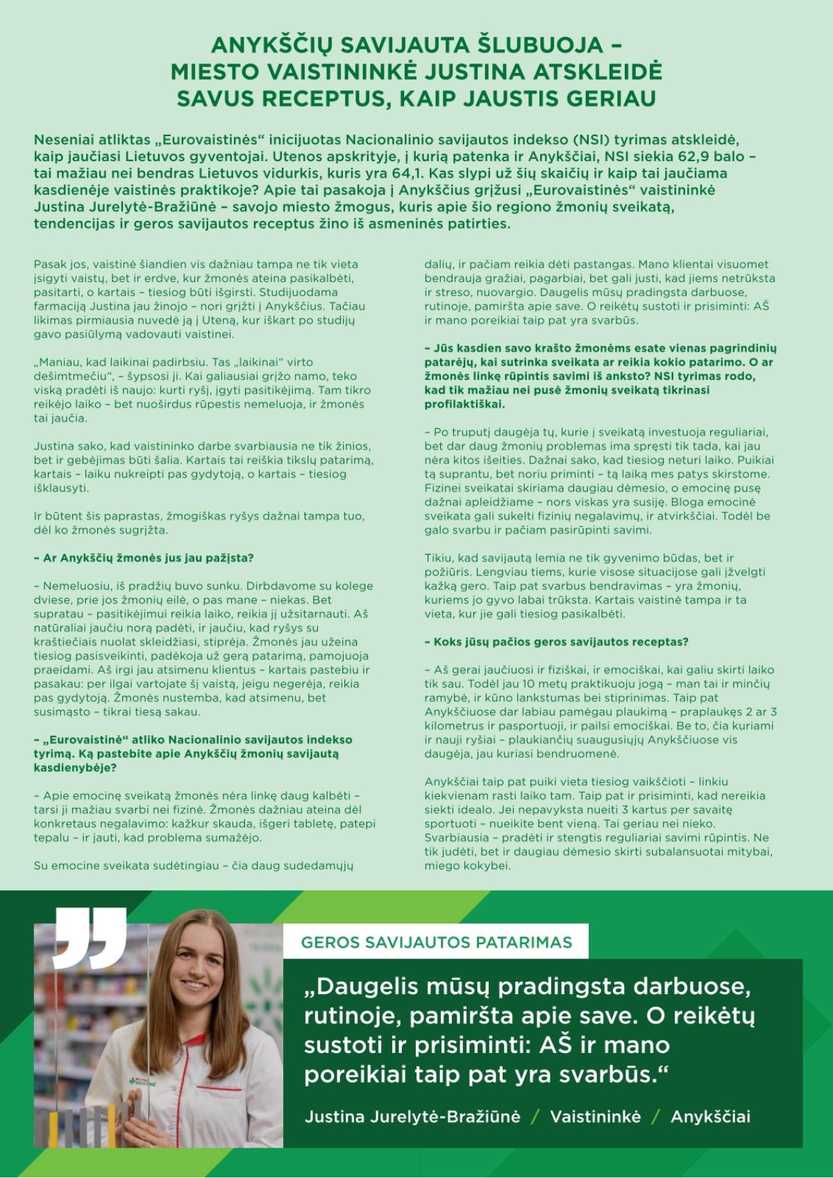 Eurovaistinė - EUROVAISTINĖ akcijų ir nuolaidų leidinys 2026-05-01 - 2026-05-31 4 puslapis
