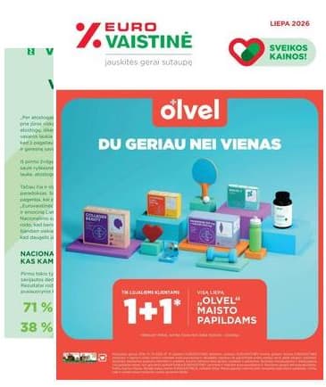 Eurovaistinė - Eurovaistinė liepos mėnesio akcijų leidinys | 2026-07-01 - 2026-07-31 2026-07-01 – 2026-07-31