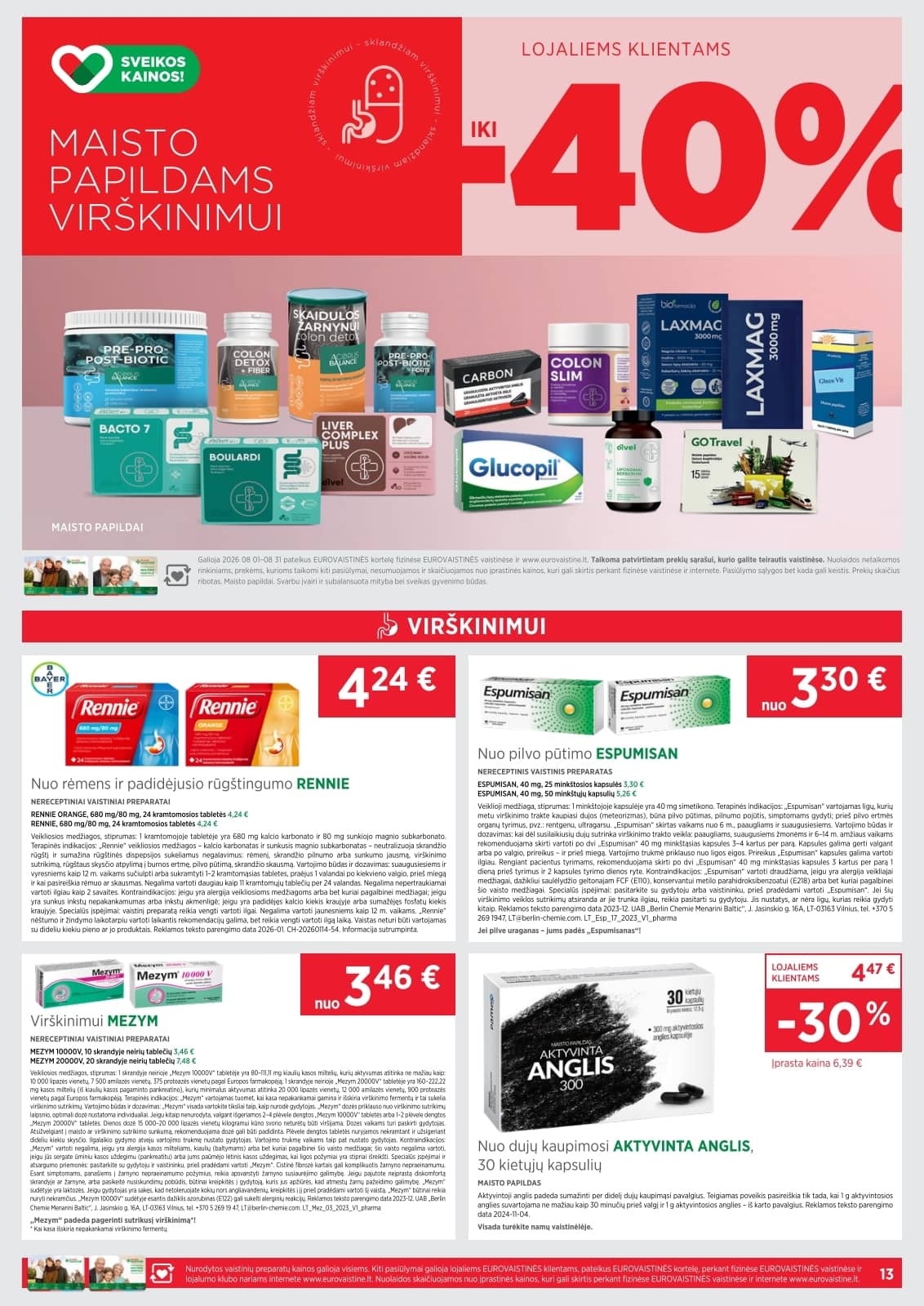 Eurovaistinė - Eurovaistinės akcijų leidinys 13 puslapis
