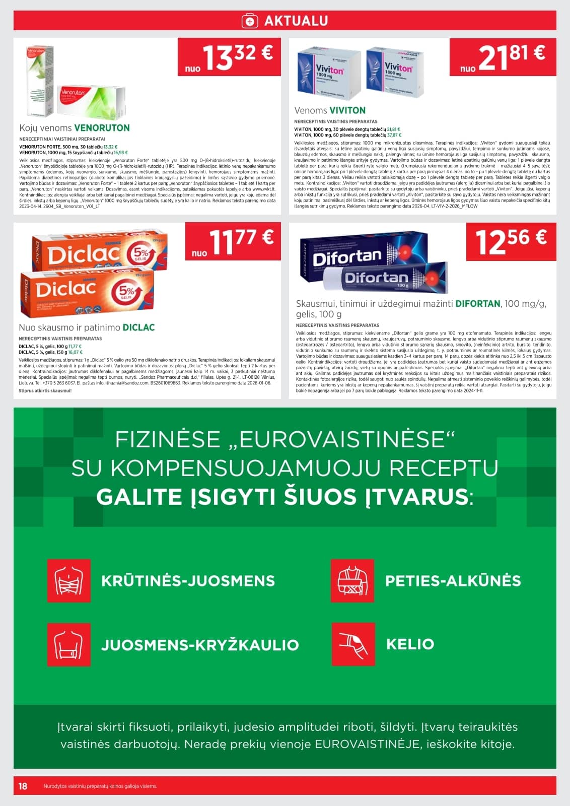Eurovaistinė - Eurovaistinės akcijų leidinys 18 puslapis