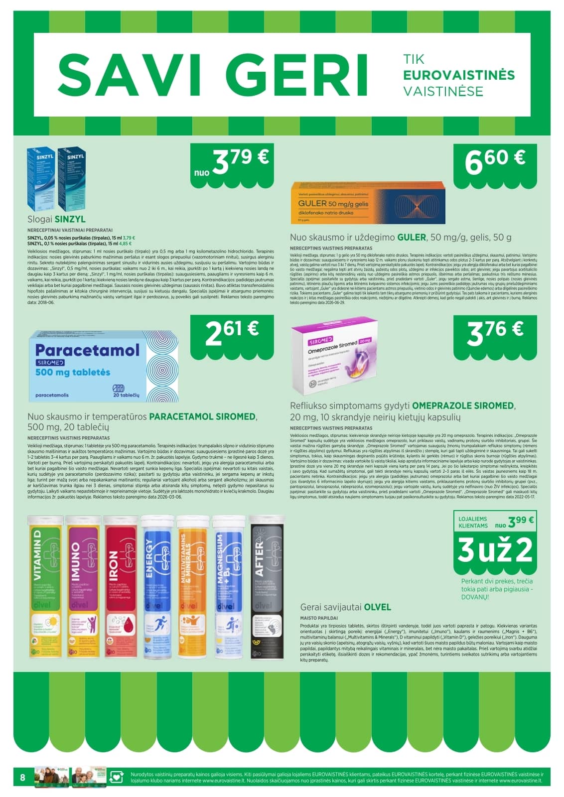 Eurovaistinė - Eurovaistinės akcijų leidinys 8 puslapis