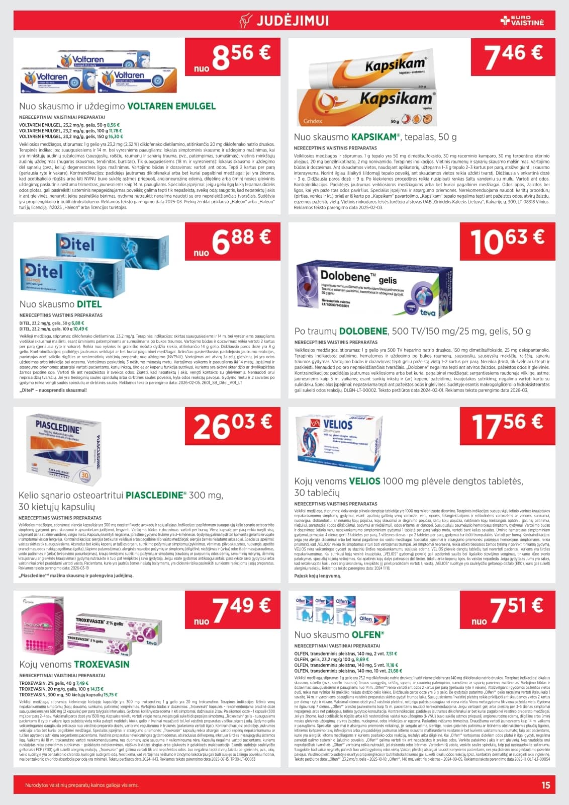 Eurovaistinė - Eurovaistinės akcijų leidinys 15 puslapis