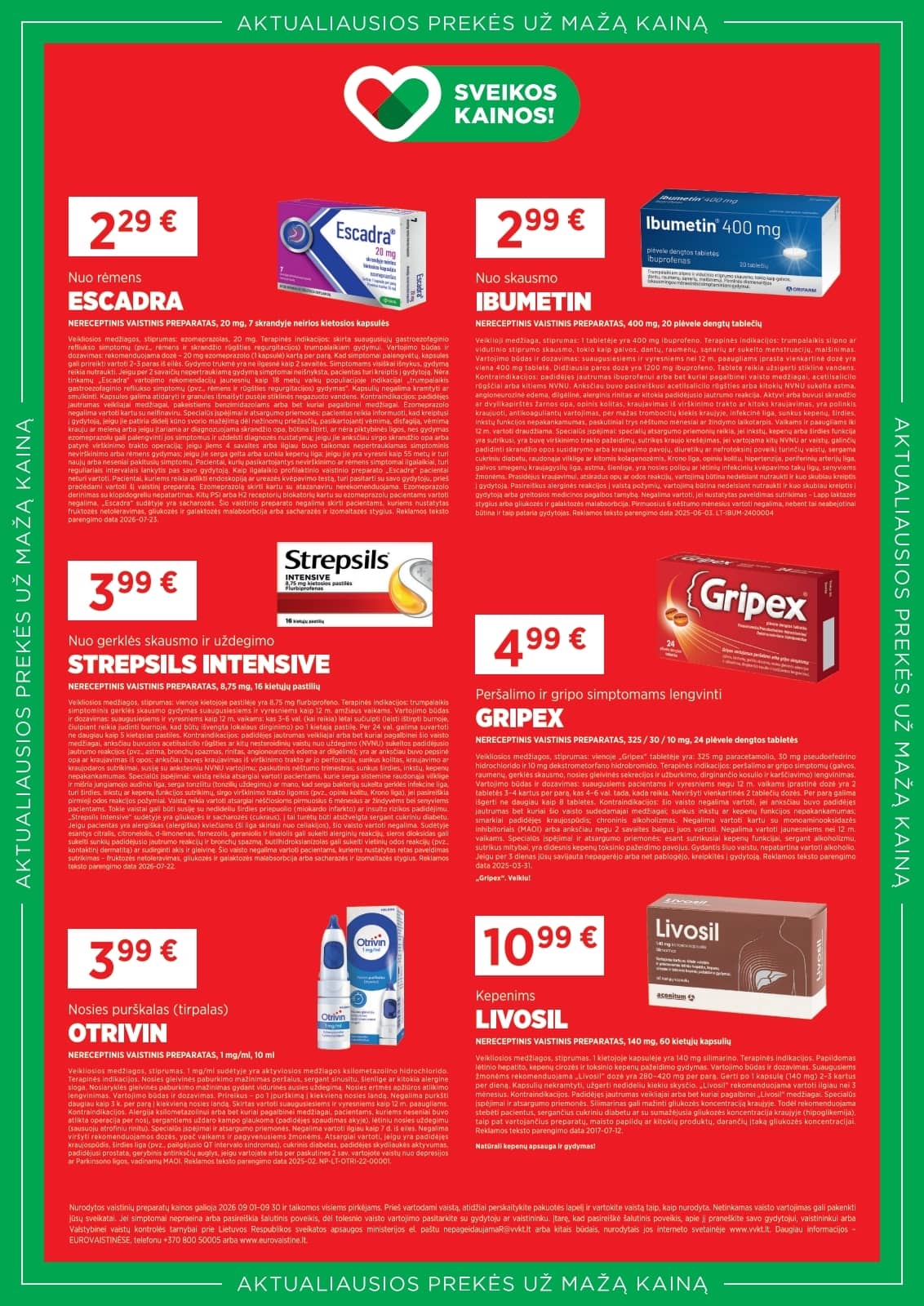 Eurovaistinė - Eurovaistinės akcijų leidinys 3 puslapis