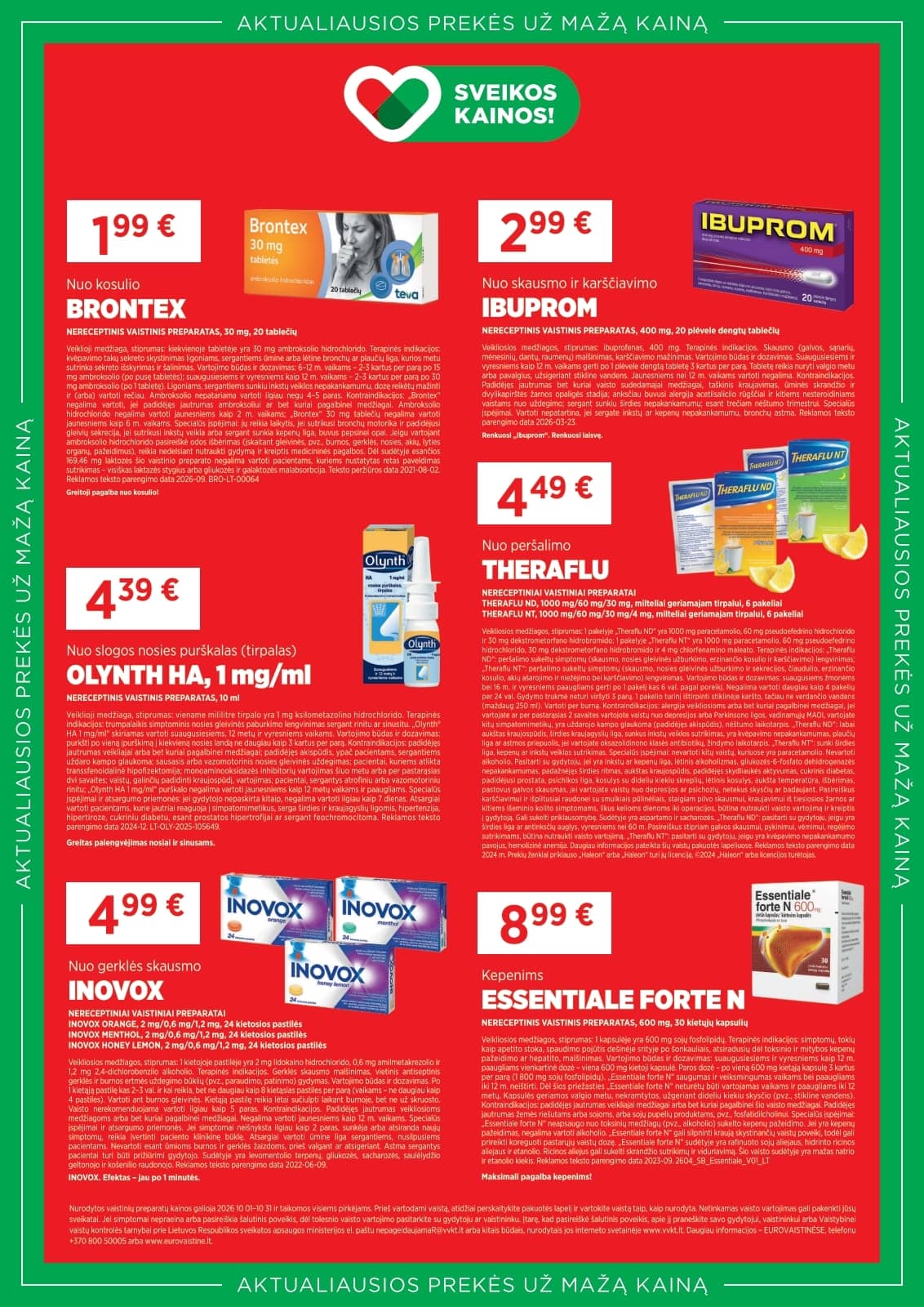 Eurovaistinė - Eurovaistinės akcijų leidinys 3 puslapis