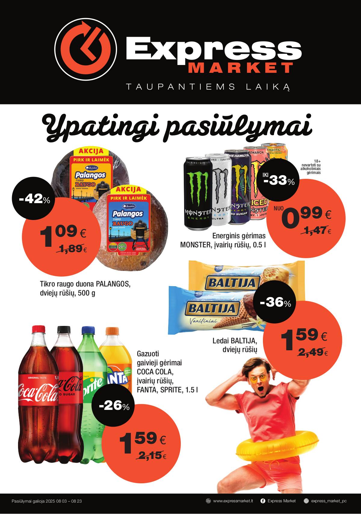 Express Market - Express Market akcijų leidinys 1 puslapis
