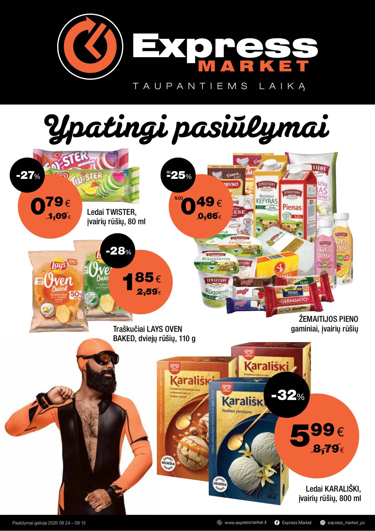 Express Market - Express Market akcijų leidinys 1 puslapis