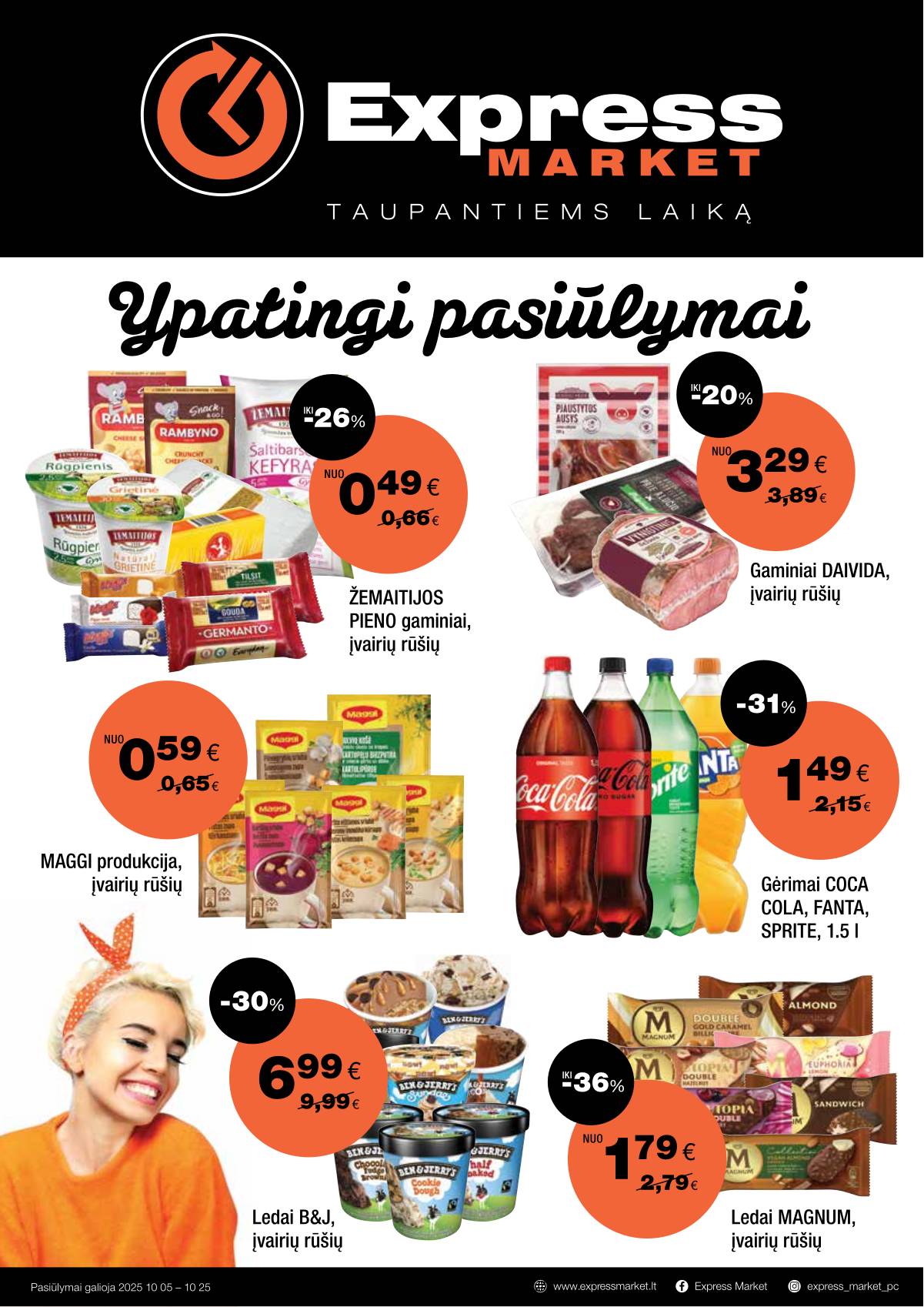 Express Market - Express Market akcijų leidinys 1 puslapis