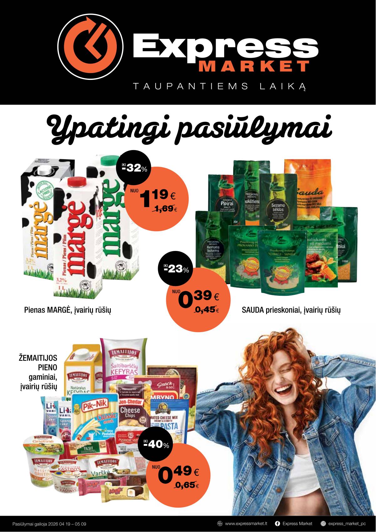 Express Market - Express Market akcijų leidinys 1 puslapis