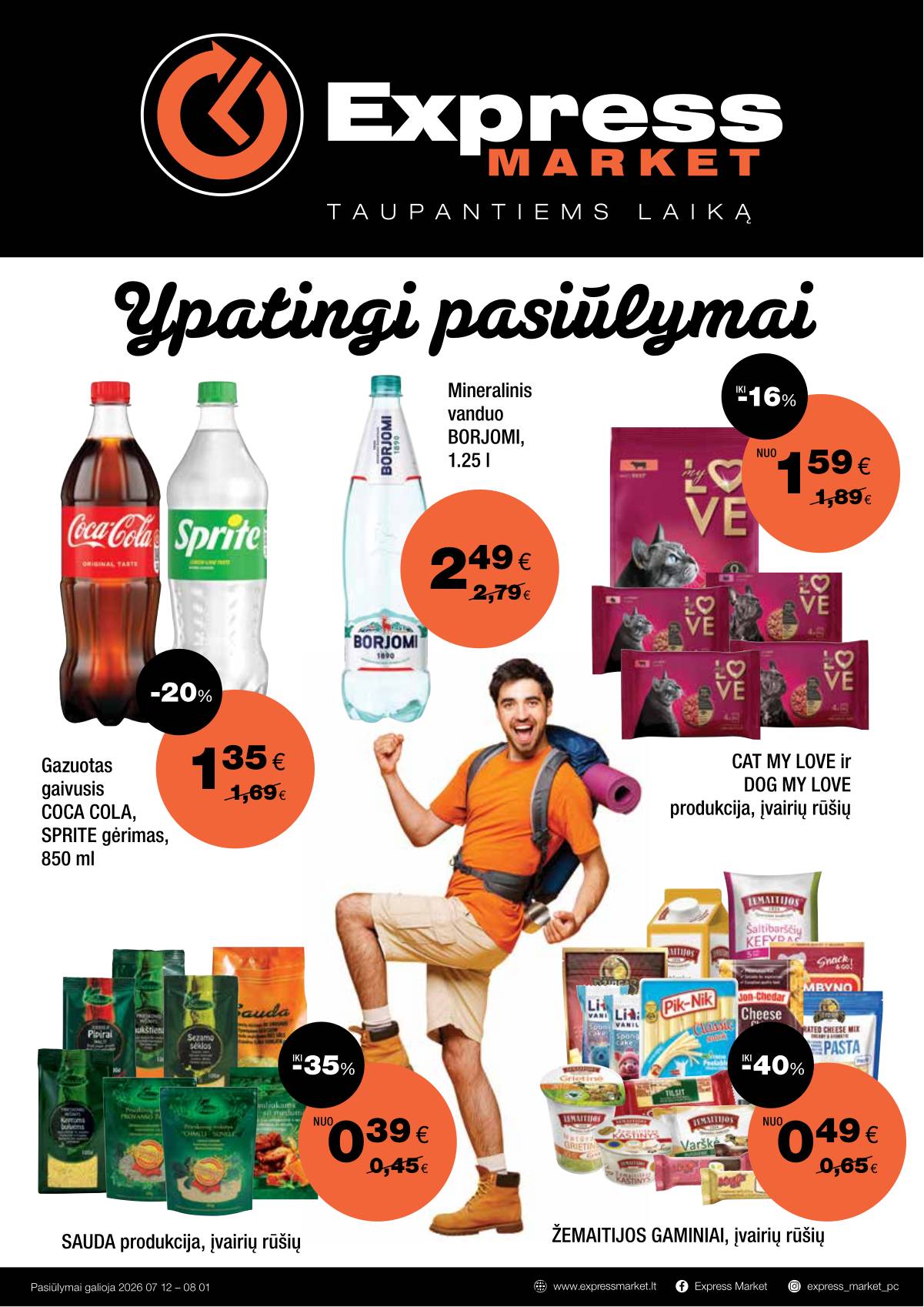 Express Market - Express Market akcijų leidinys 1 puslapis