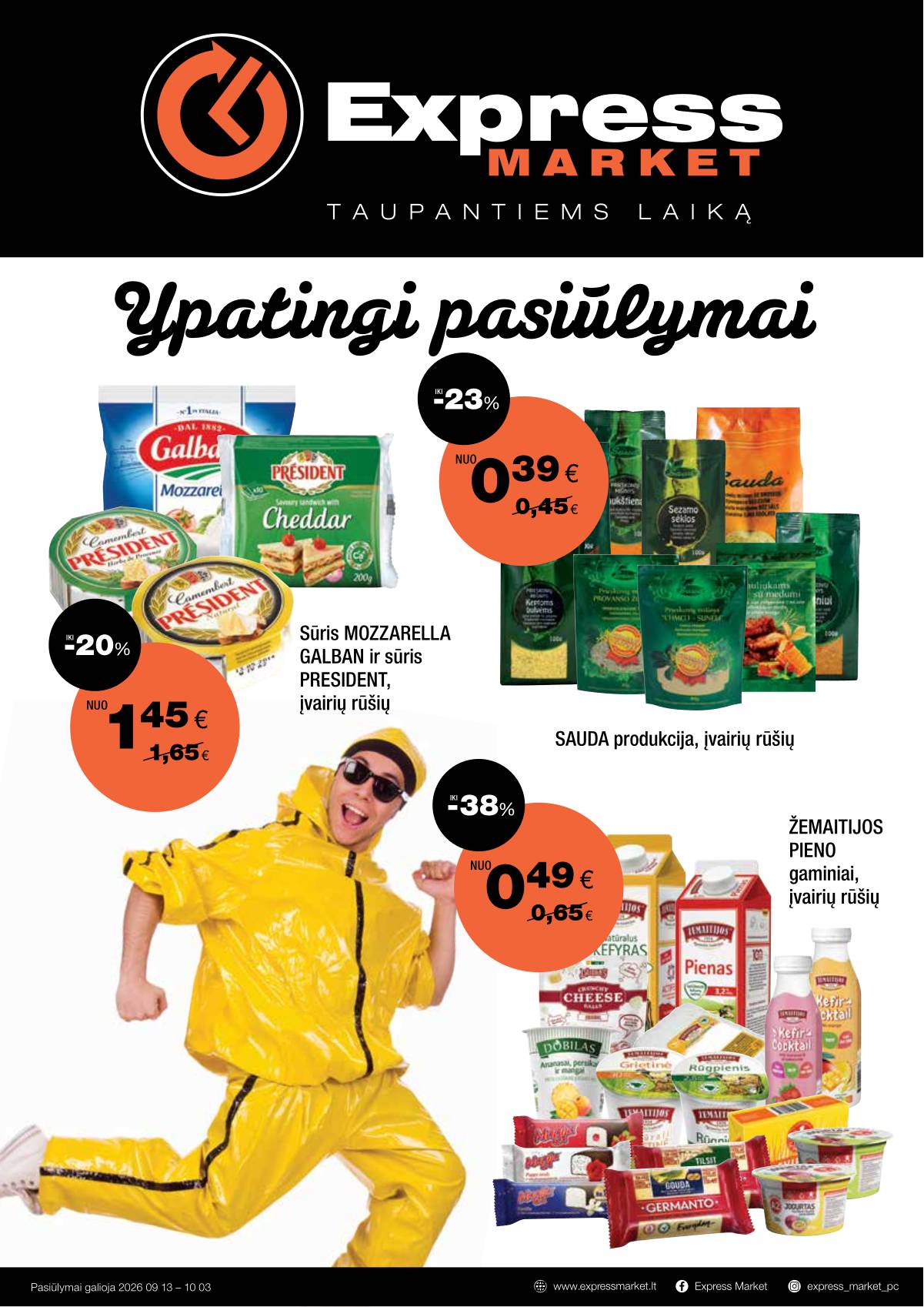 Express Market - Express Market akcijų leidinys 1 puslapis