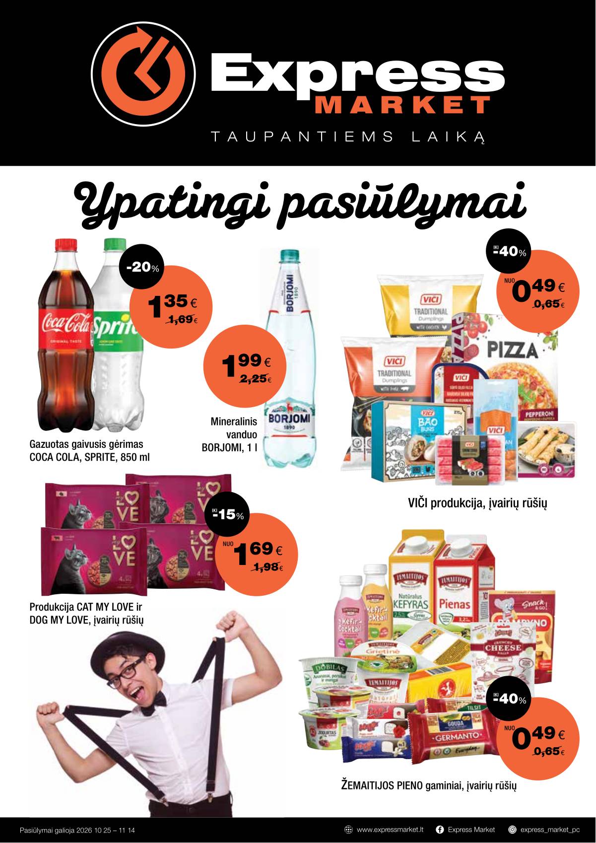 Express Market - Express Market akcijų leidinys 1 puslapis