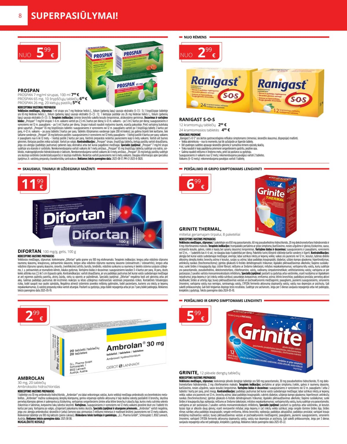 Gintarinė vaistinė - GINTARINĖS vaistinės akcijų leidinys 8 puslapis