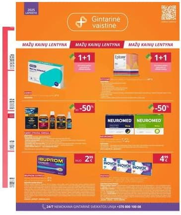 Gintarinė vaistinė - Gintarinė vaistinė akcijų leidinys | 2025-11-01 - 2025-11-30 2025-11-01 – 2025-11-30