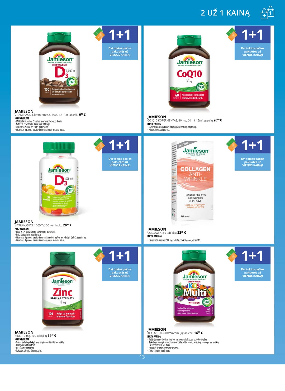 Gintarinė vaistinė - GINTARINĖS vaistinės akcijų leidinys 13 puslapis