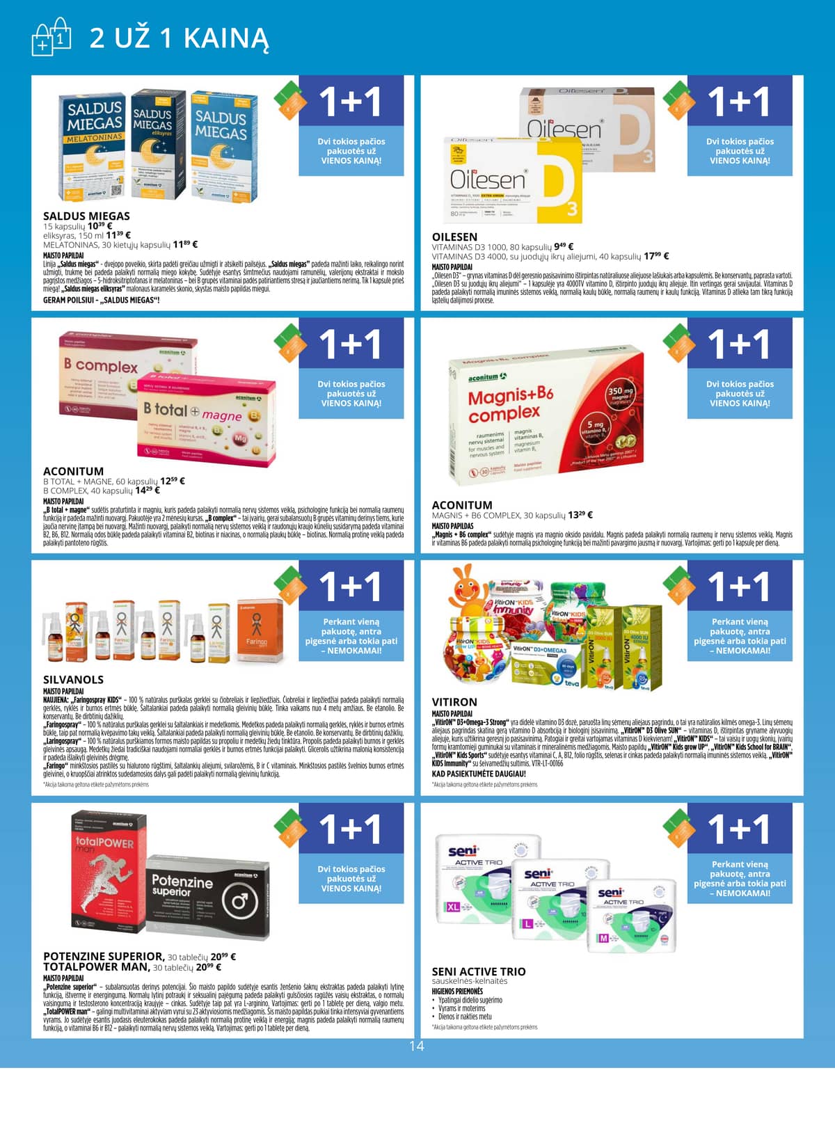 Gintarinė vaistinė - GINTARINĖS vaistinės akcijų leidinys 14 puslapis
