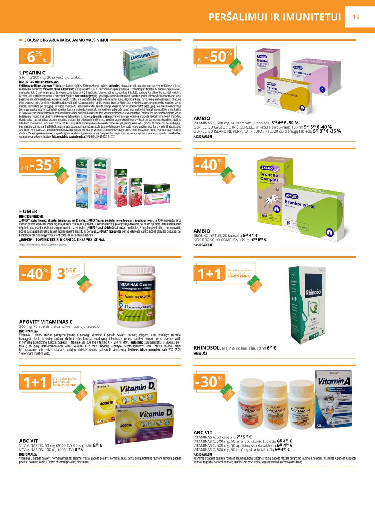 Gintarinė vaistinė - GINTARINĖS vaistinės akcijų leidinys 19 puslapis