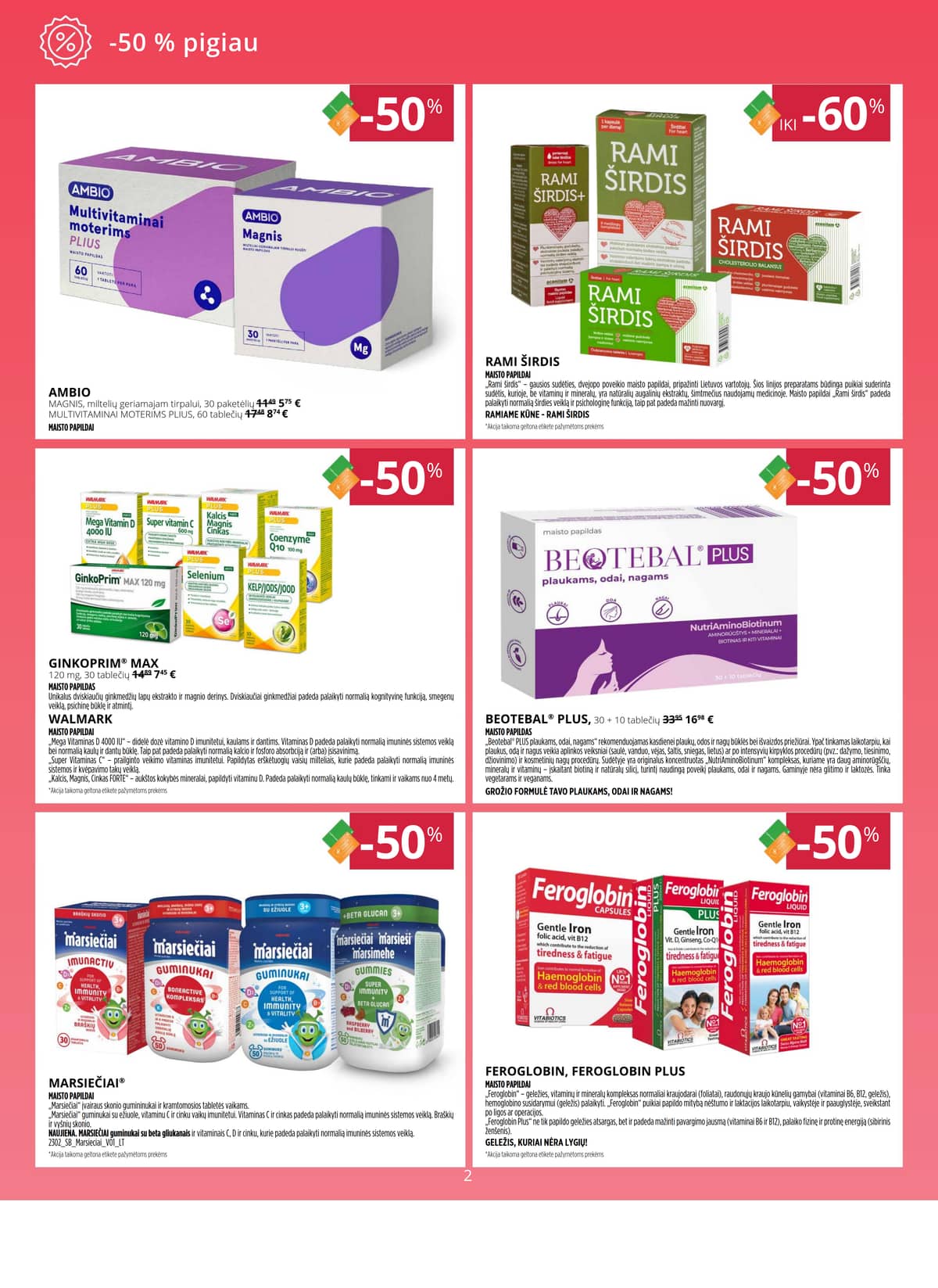 Gintarinė vaistinė - GINTARINĖS vaistinės akcijų leidinys 2 puslapis