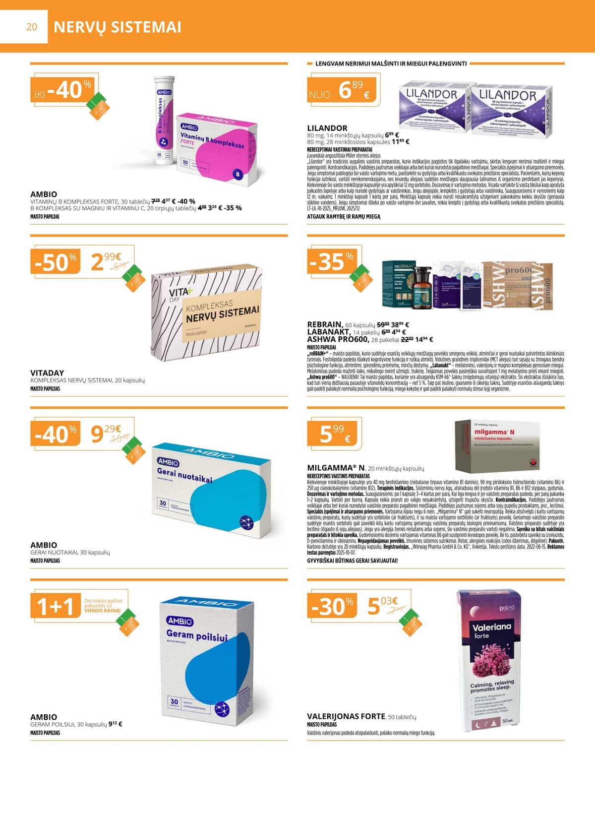 Gintarinė vaistinė - GINTARINĖS vaistinės akcijų leidinys 20 puslapis