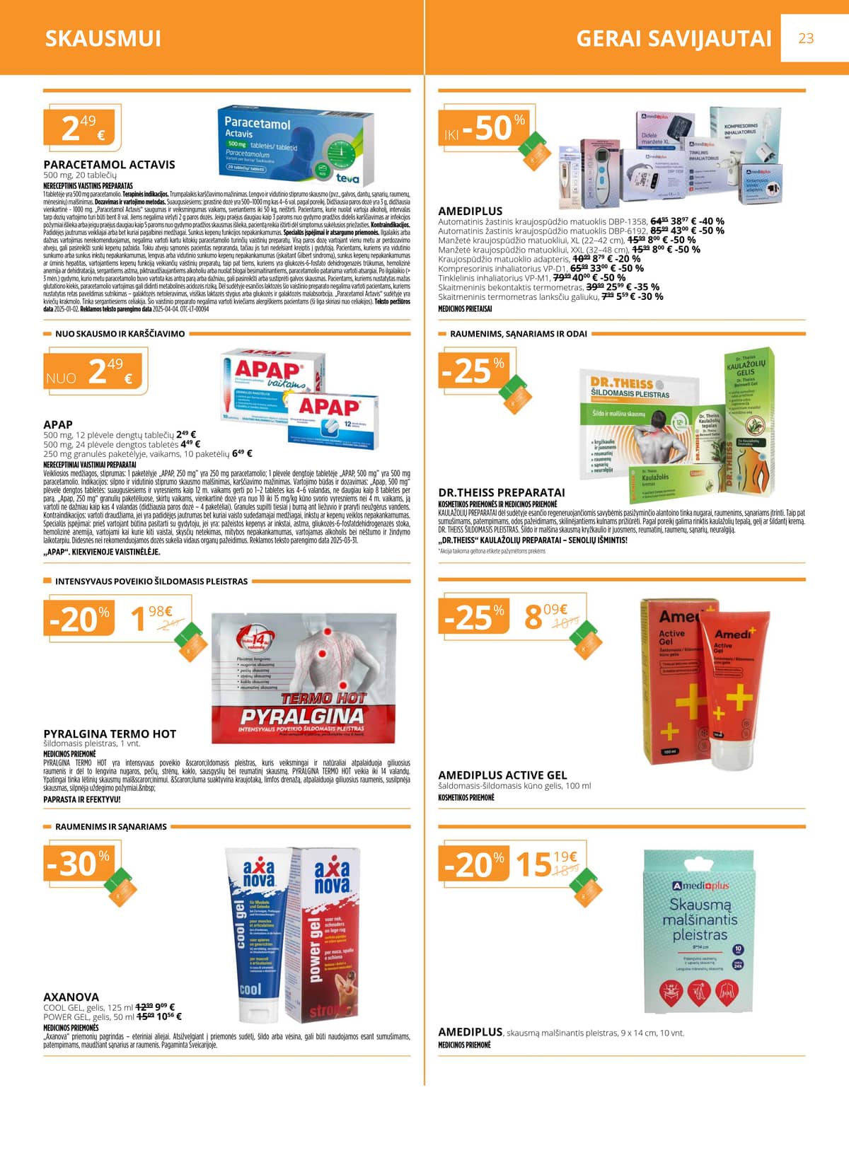 Gintarinė vaistinė - GINTARINĖS vaistinės akcijų leidinys 23 puslapis