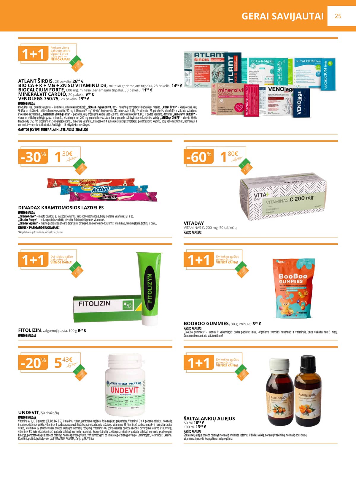 Gintarinė vaistinė - GINTARINĖS vaistinės akcijų leidinys 25 puslapis