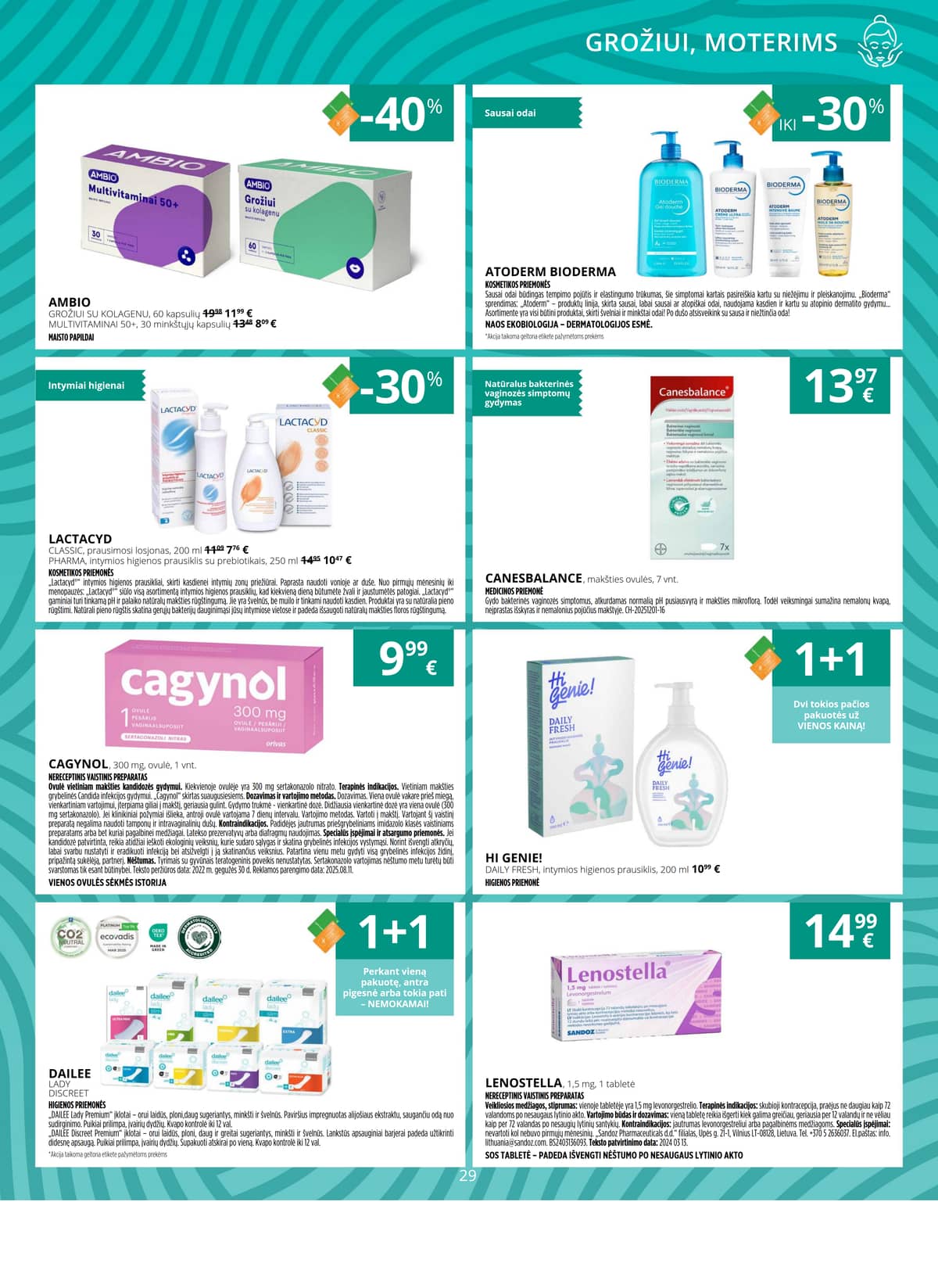 Gintarinė vaistinė - GINTARINĖS vaistinės akcijų leidinys 29 puslapis