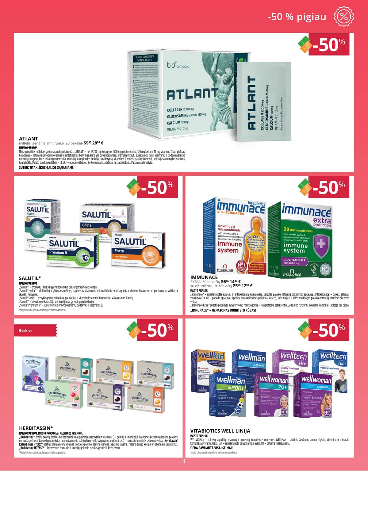Gintarinė vaistinė - GINTARINĖS vaistinės akcijų leidinys 3 puslapis