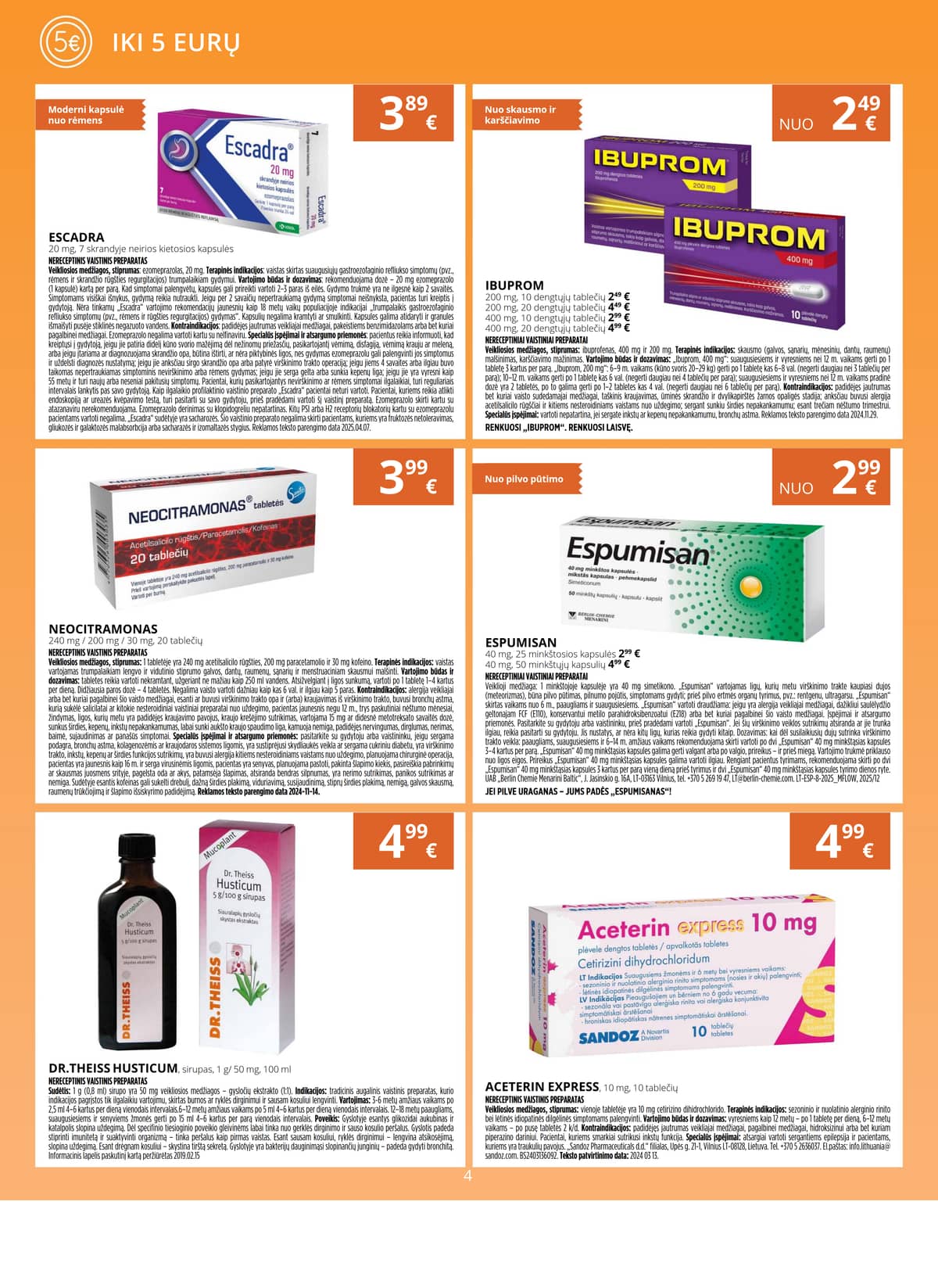 Gintarinė vaistinė - GINTARINĖS vaistinės akcijų leidinys 4 puslapis