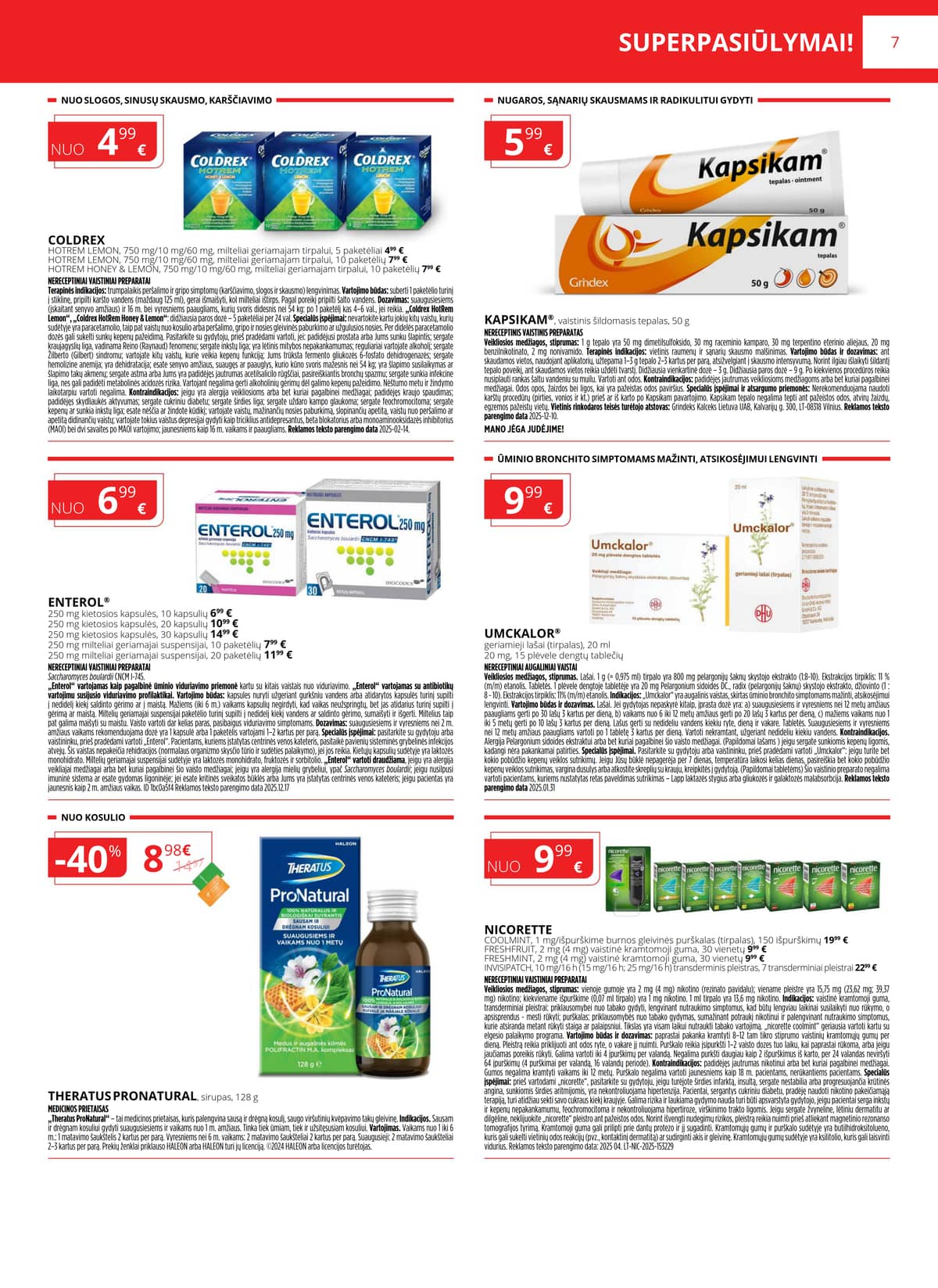 Gintarinė vaistinė - GINTARINĖS vaistinės akcijų leidinys 7 puslapis