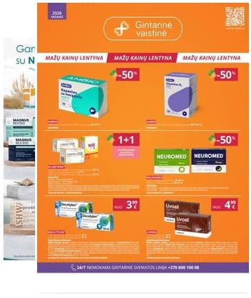 Gintarinė vaistinė - GINTARINĖS vaistinės akcijų leidinys 2026-02-01 – 2026-02-28