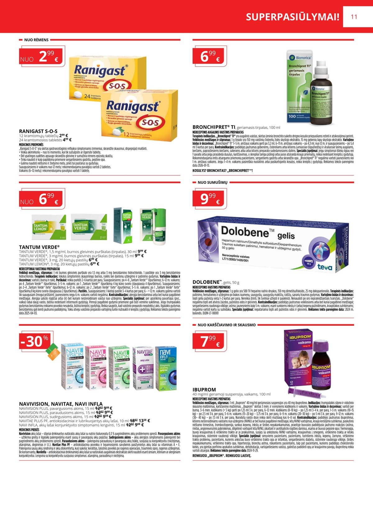 Gintarinė vaistinė - GINTARINĖS vaistinės akcijų leidinys 11 puslapis