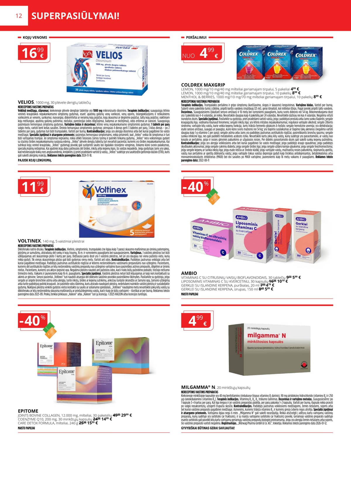 Gintarinė vaistinė - GINTARINĖS vaistinės akcijų leidinys 12 puslapis