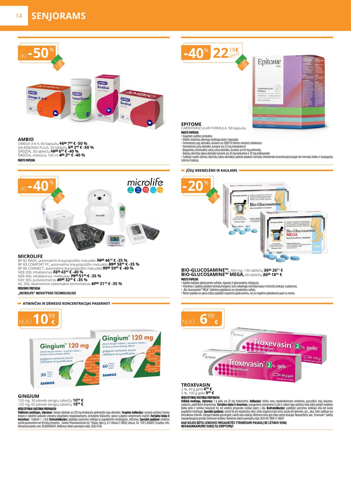 Gintarinė vaistinė - GINTARINĖS vaistinės akcijų leidinys 14 puslapis