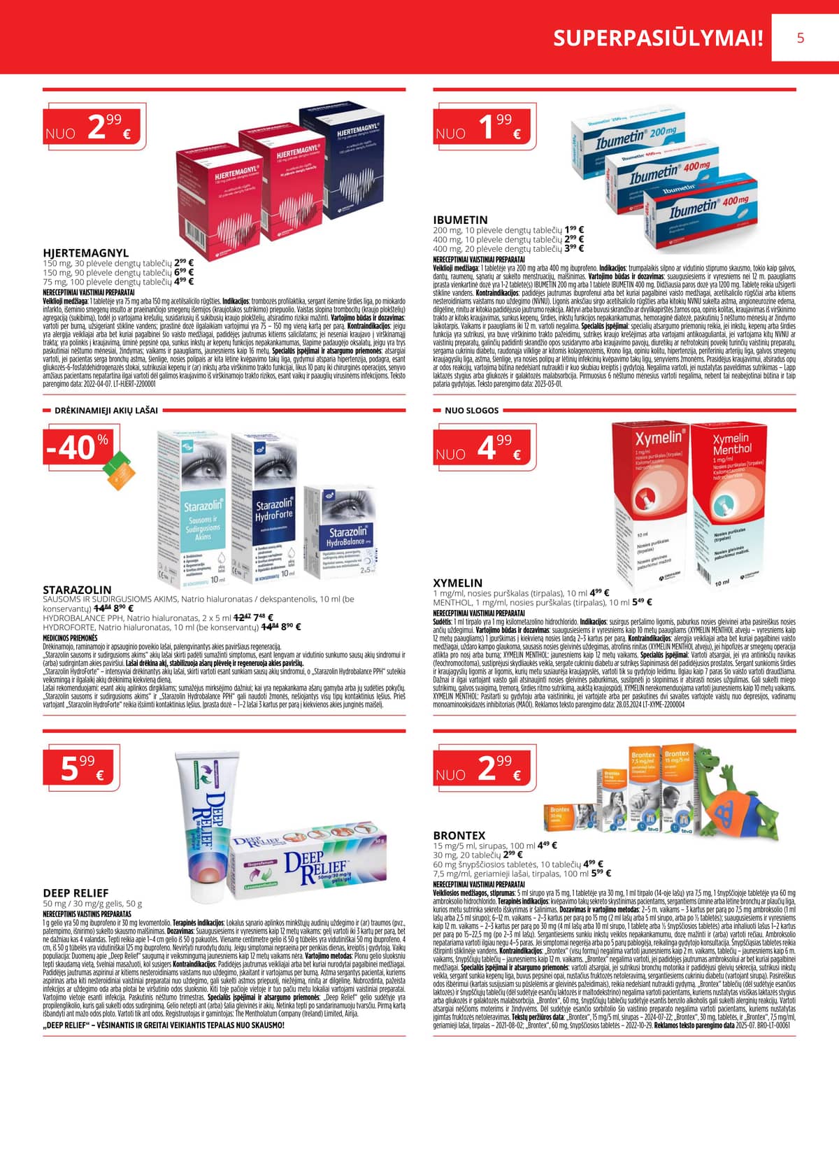 Gintarinė vaistinė - GINTARINĖS vaistinės akcijų leidinys 5 puslapis