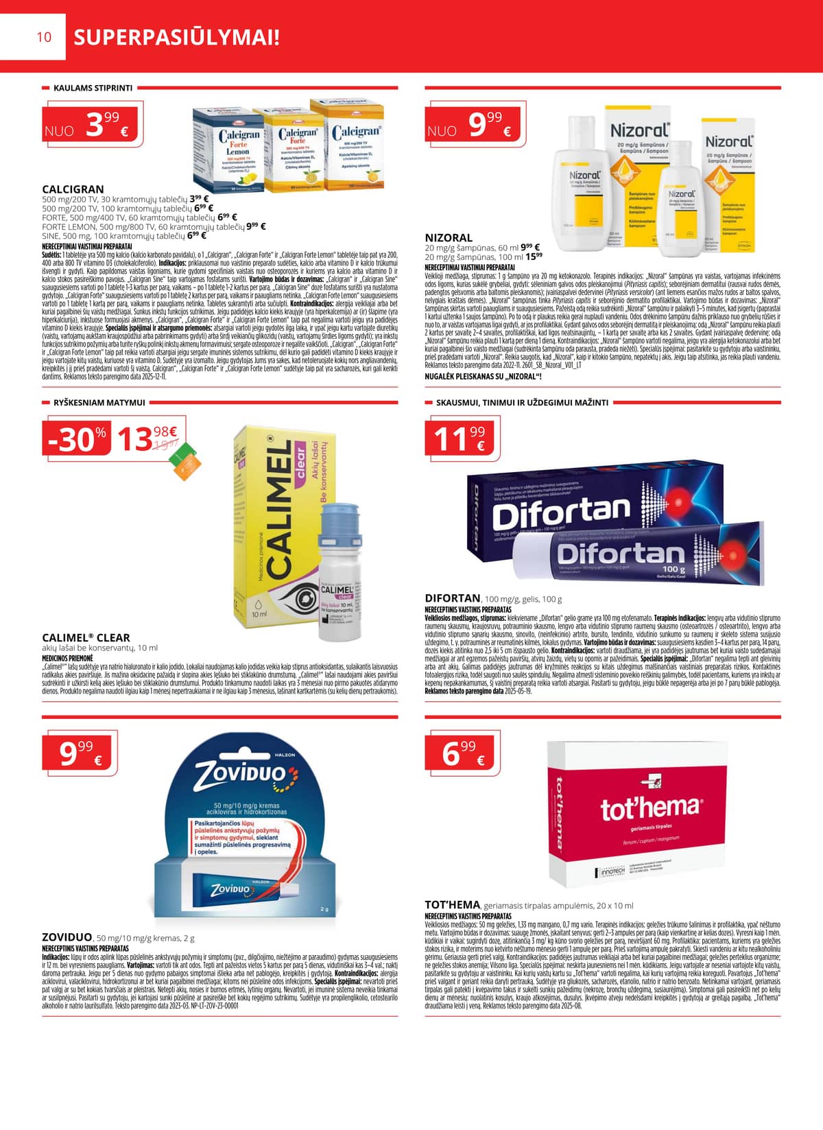 Gintarinė vaistinė - GINTARINĖS vaistinės akcijų leidinys 10 puslapis
