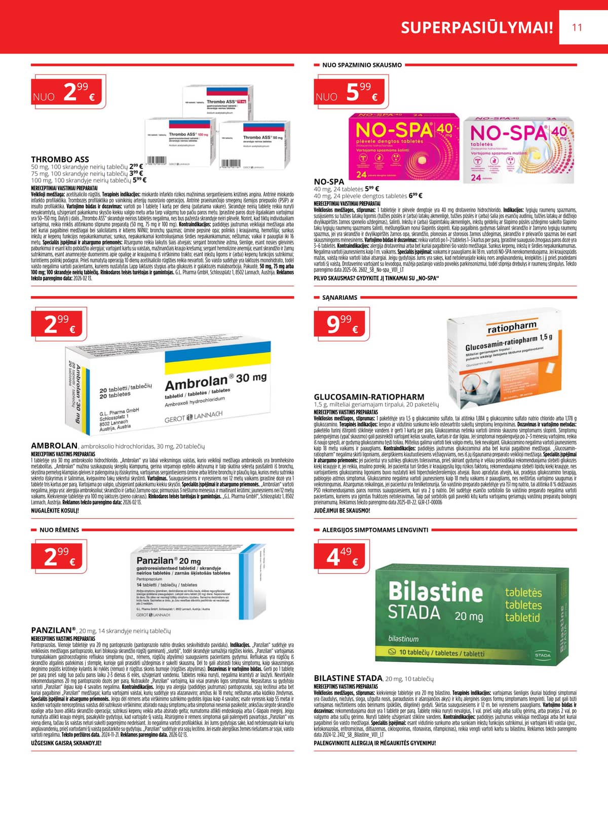 Gintarinė vaistinė - GINTARINĖS vaistinės akcijų leidinys 11 puslapis