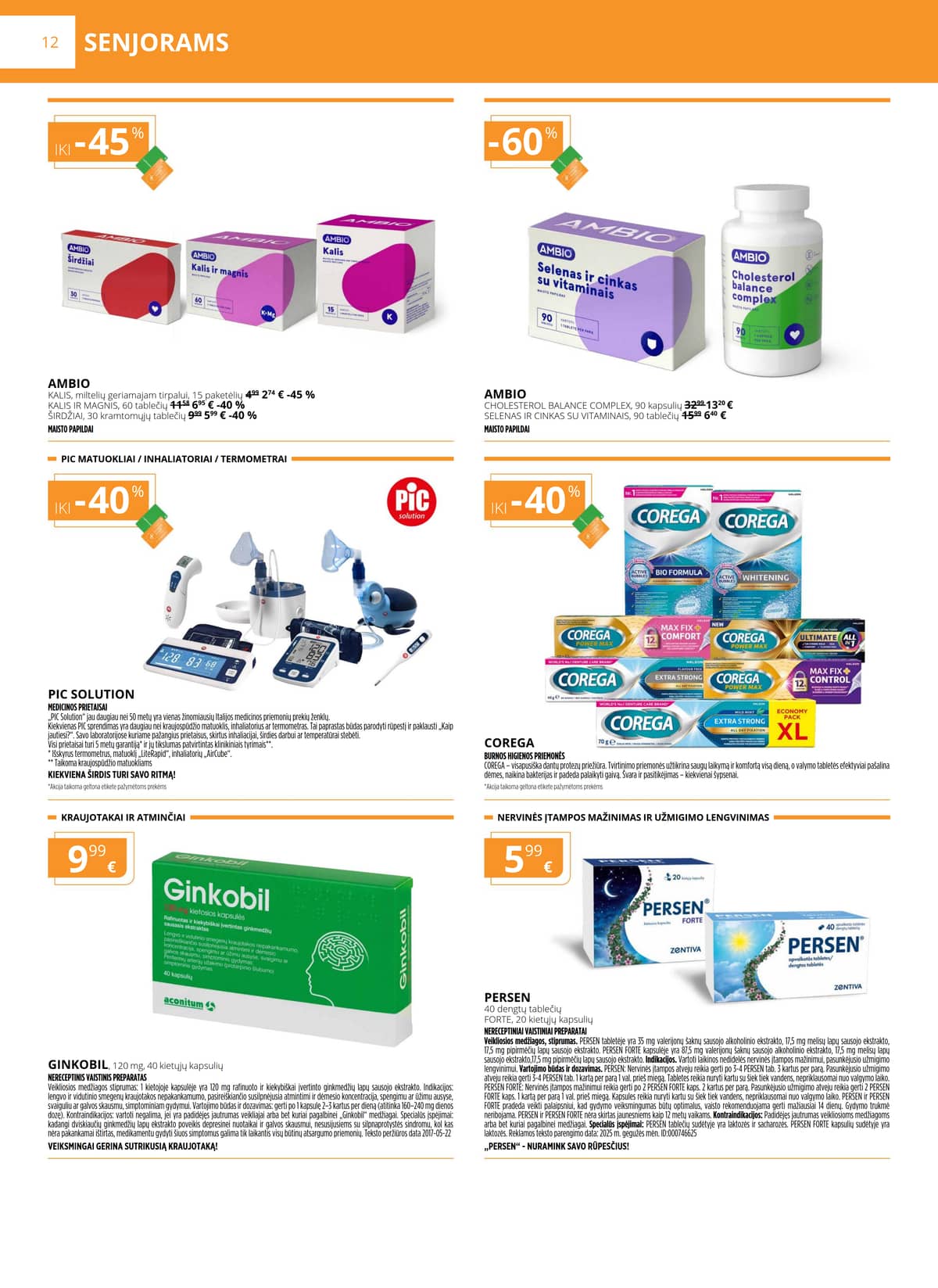Gintarinė vaistinė - GINTARINĖS vaistinės akcijų leidinys 12 puslapis