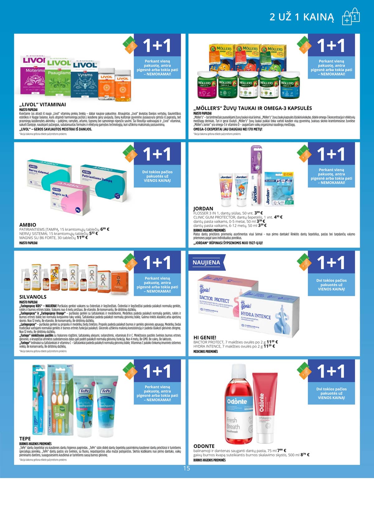 Gintarinė vaistinė - GINTARINĖS vaistinės akcijų leidinys 15 puslapis