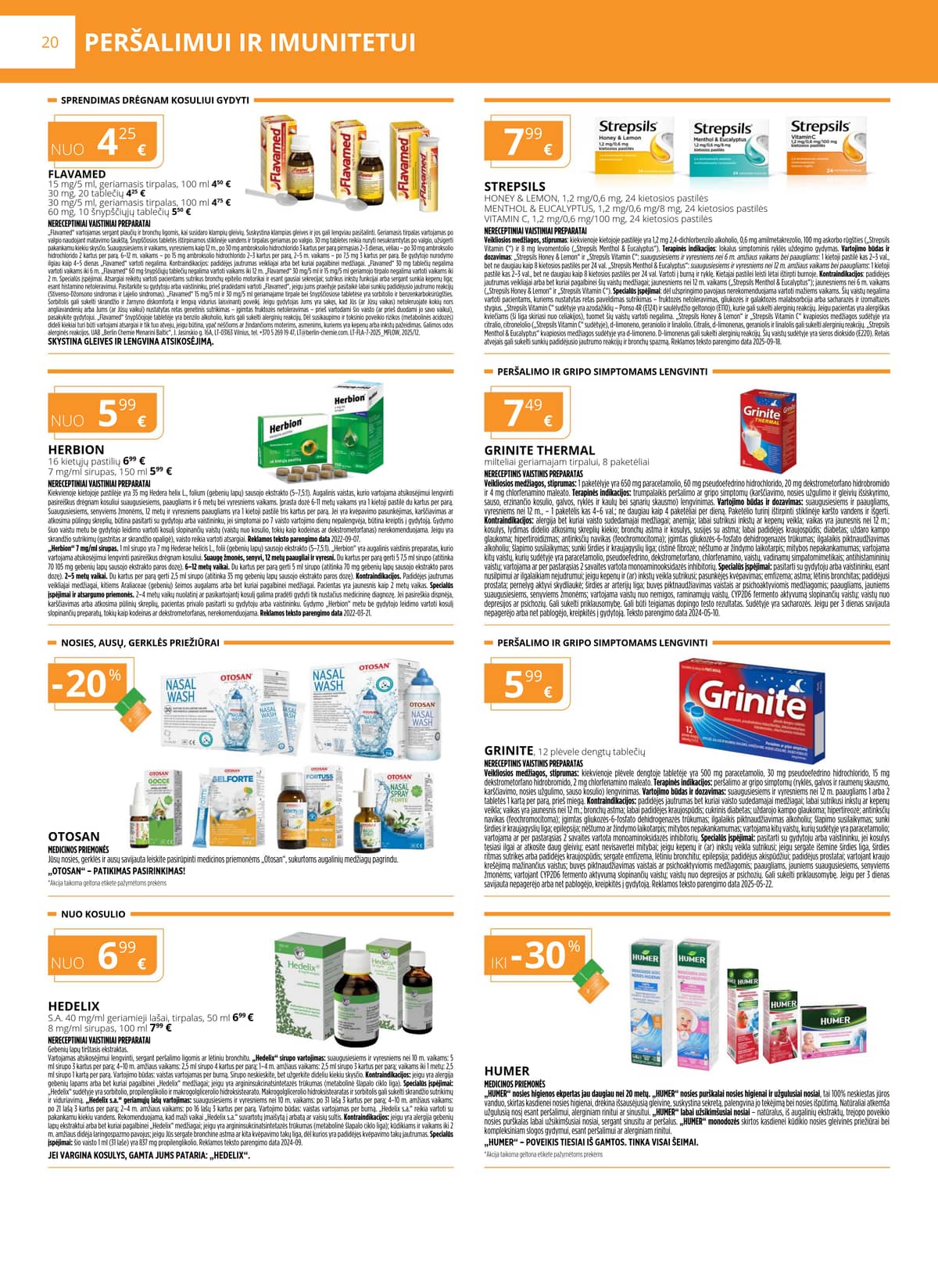 Gintarinė vaistinė - GINTARINĖS vaistinės akcijų leidinys 20 puslapis