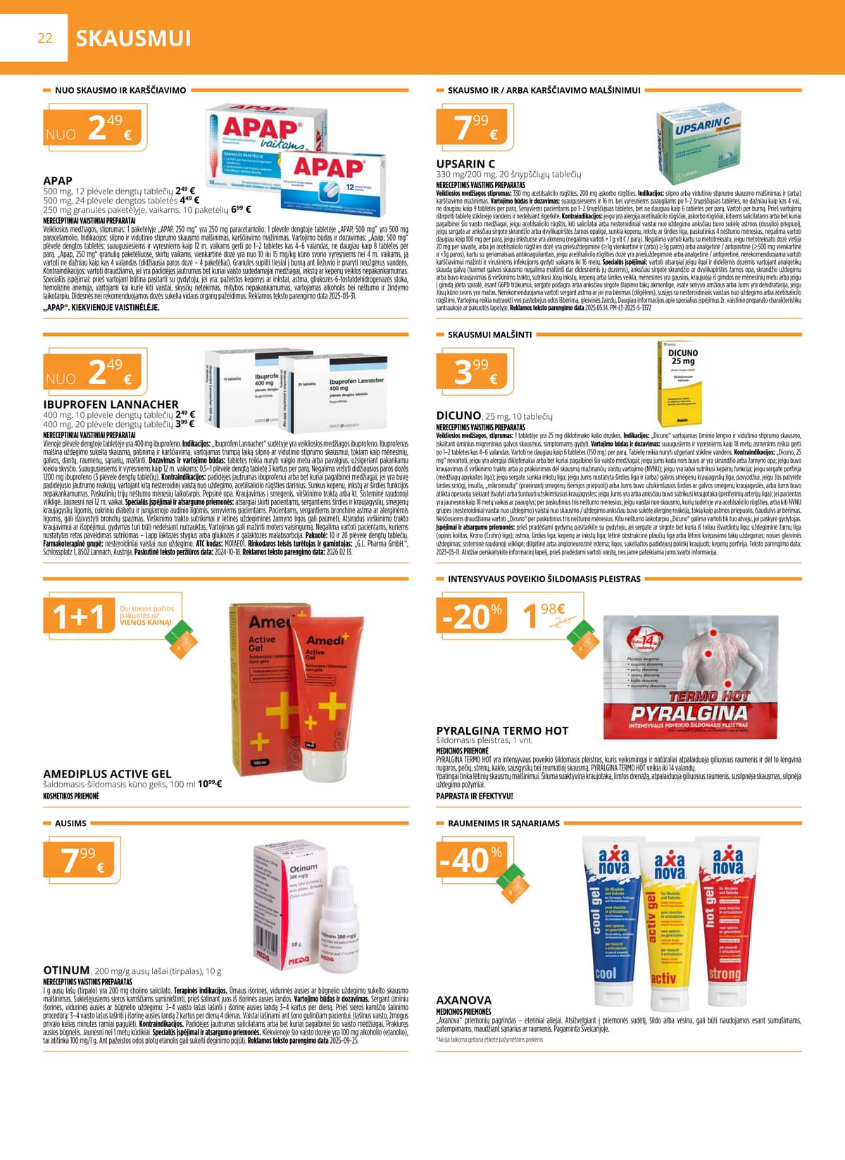 Gintarinė vaistinė - GINTARINĖS vaistinės akcijų leidinys 22 puslapis