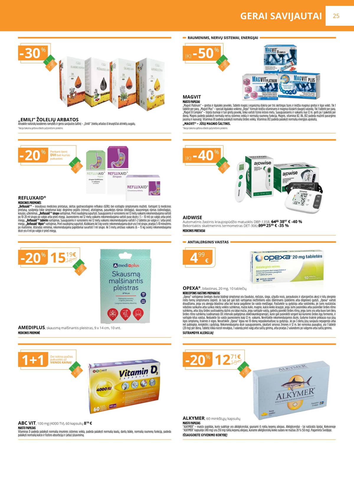 Gintarinė vaistinė - GINTARINĖS vaistinės akcijų leidinys 25 puslapis