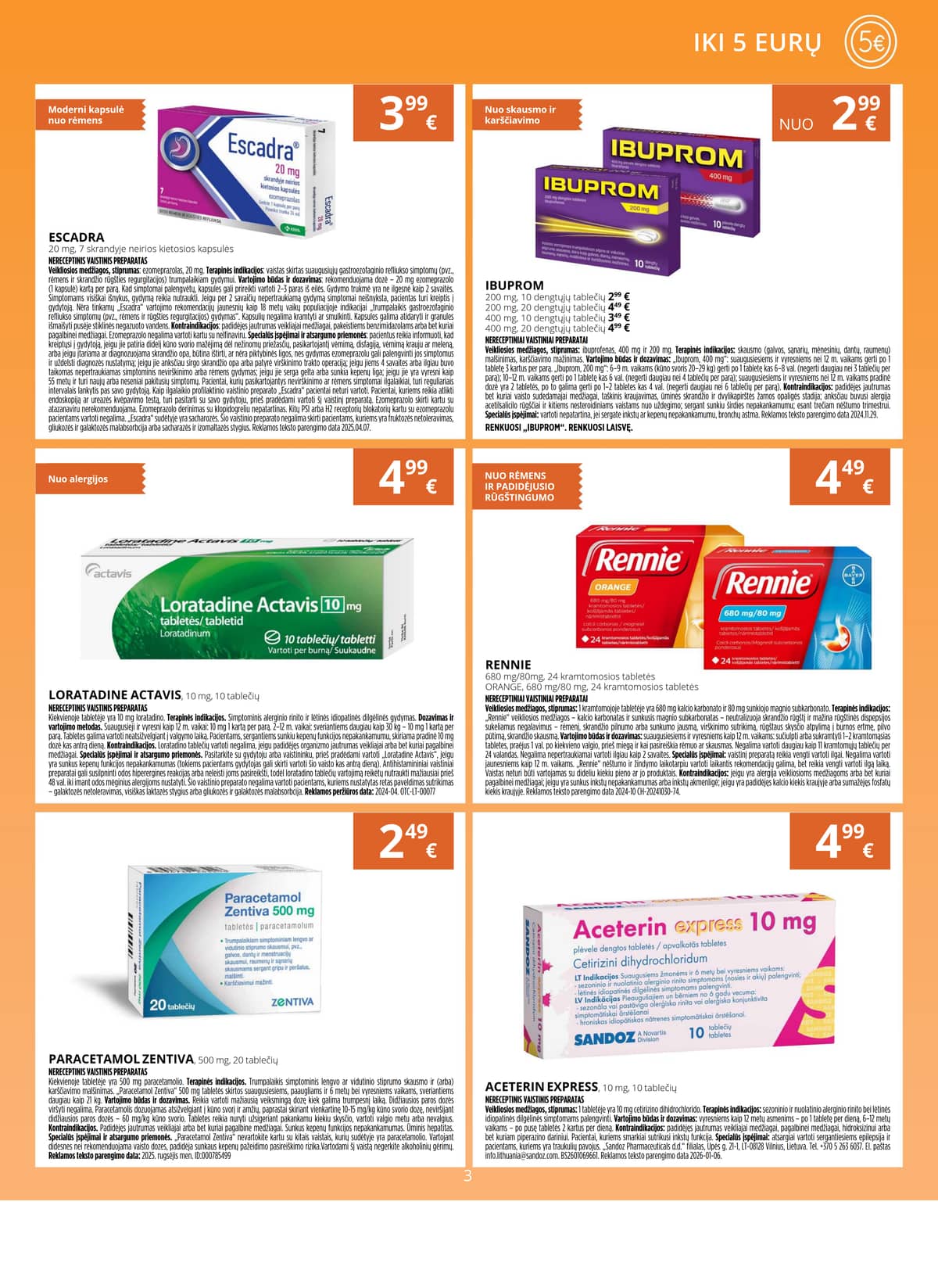 Gintarinė vaistinė - GINTARINĖS vaistinės akcijų leidinys 3 puslapis