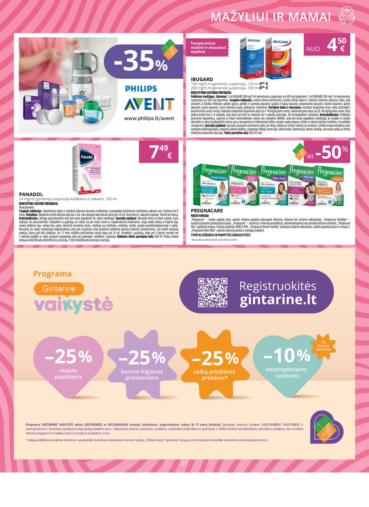 Gintarinė vaistinė - GINTARINĖS vaistinės akcijų leidinys 31 puslapis